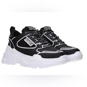 Versace Jeans Collection Black and White Sneakers